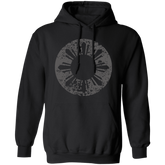 Sun and Stars in Circle Distressed Unisex Pullover Hoodie